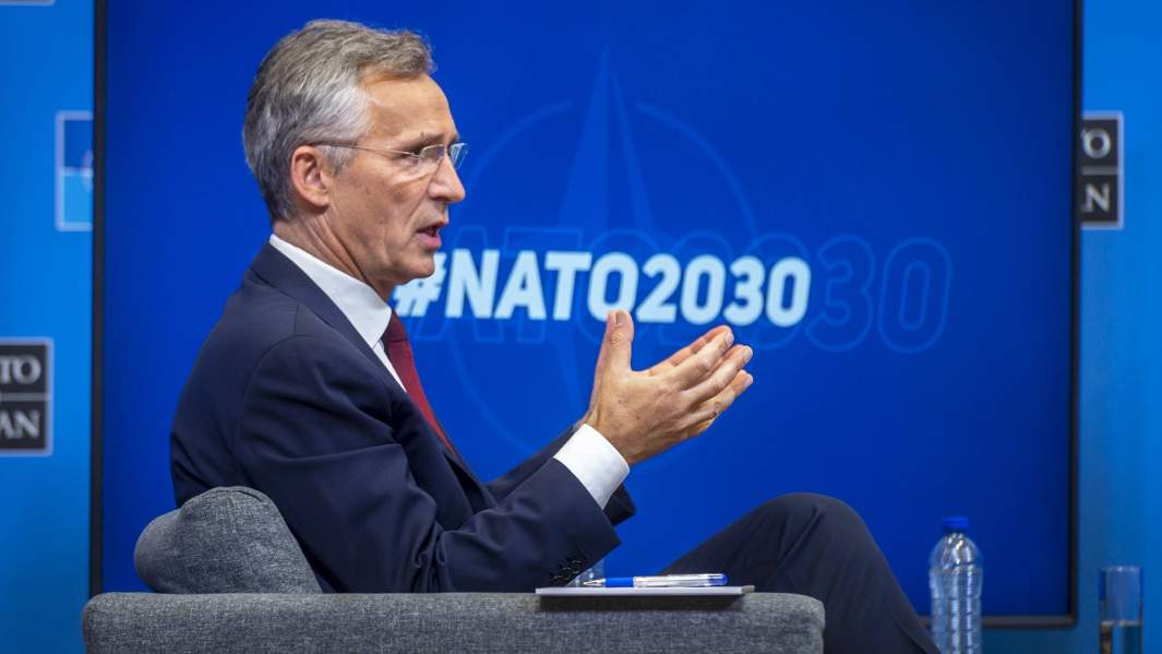 Генеральный секретарь НАТО Йенс Солтенберг на презентации проекта NATO 2030