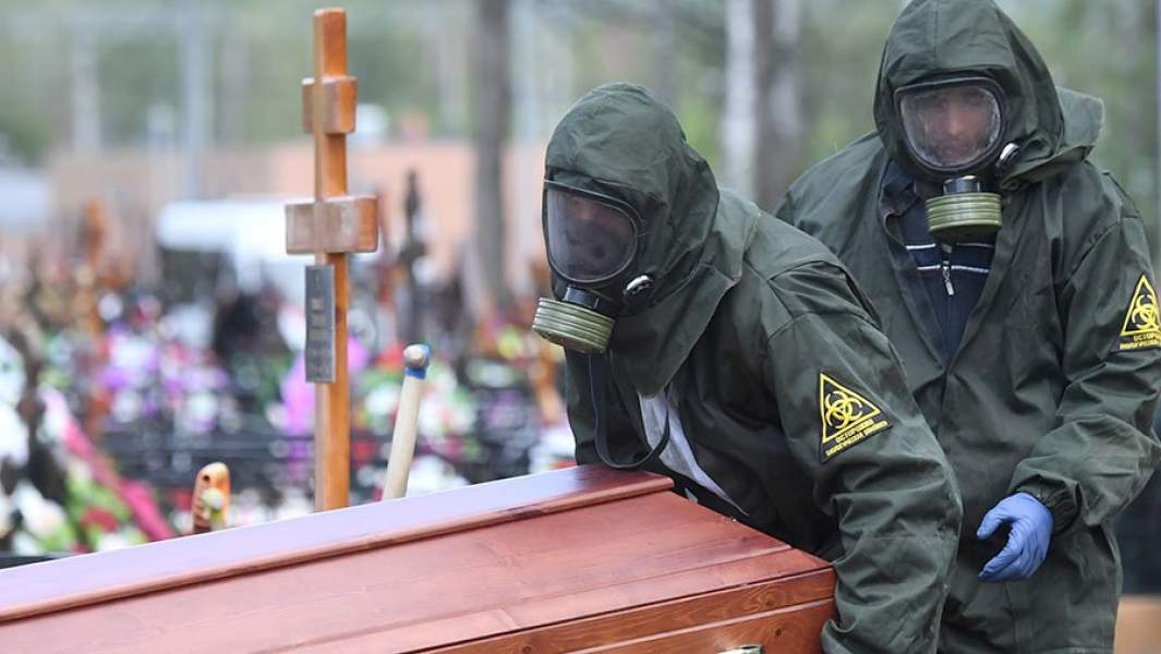 похороны кладбище  вирус