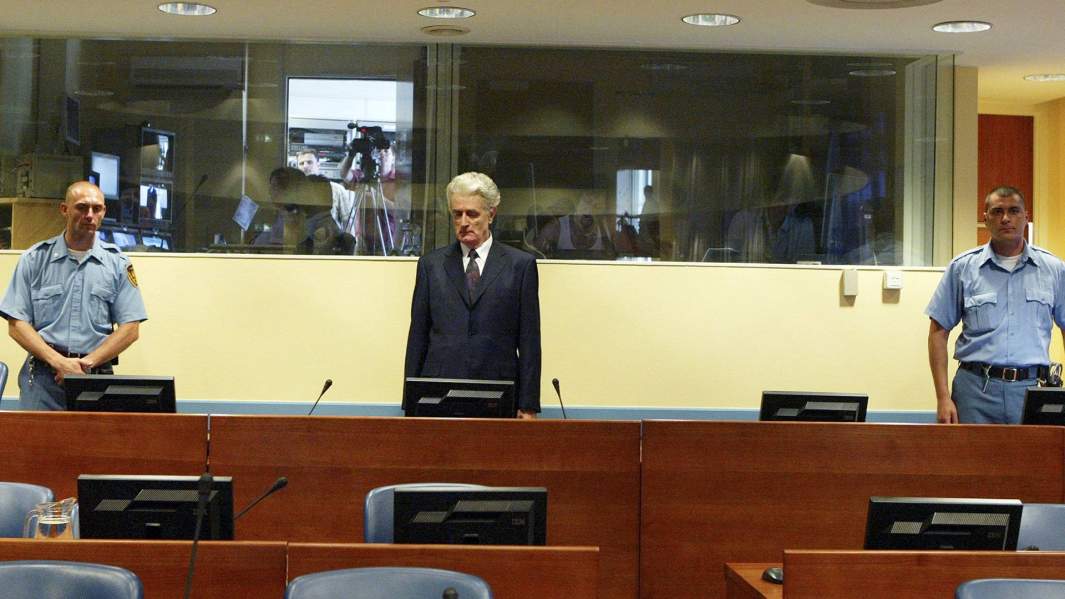 Президент РС Радован Караджич в международном суде в Гааге 