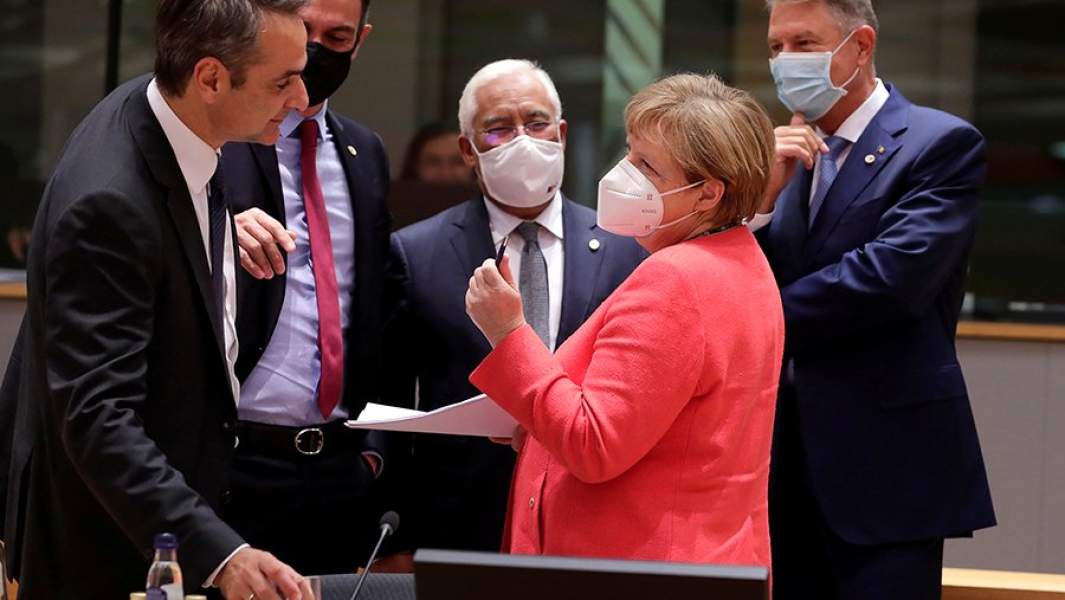 Канцлер Германии Ангела Меркель во время саммита ЕС в Брюсселе