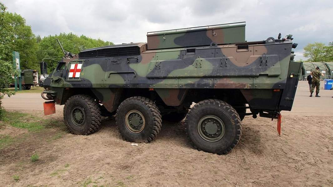 БТР Patria Pasi XA-188 в варианте санитарного бронеавтомобиля