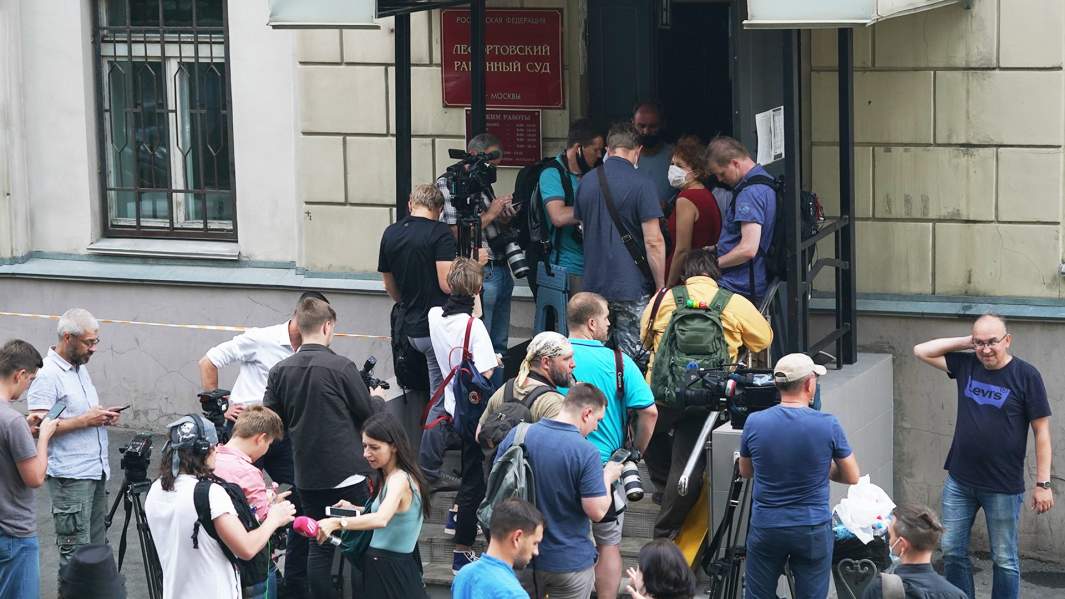 Здание Лефортовского районного суда Москвы, куда доставили Ивана Сафронова