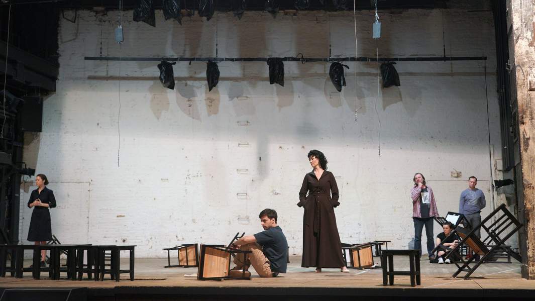 Репетиция спектакля «Спутники»