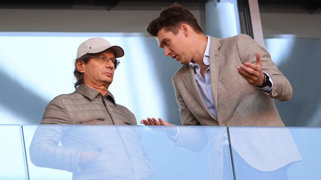 Председатель совета директоров ФК Спартак Леонид Федун и Томас Цорн 