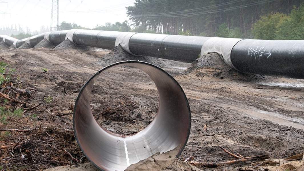 Строительство газопровода Eugal в Германии, который будет поставлять газ «Северного потока-2»