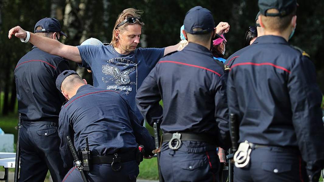 Митинг в поддержку кандидата в президенты Светланы Тихановской в Минске