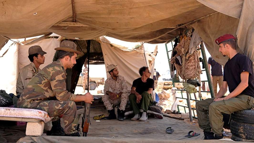 Солдаты армии маршала Хафтара (ЛНА) в пригороде Сирта