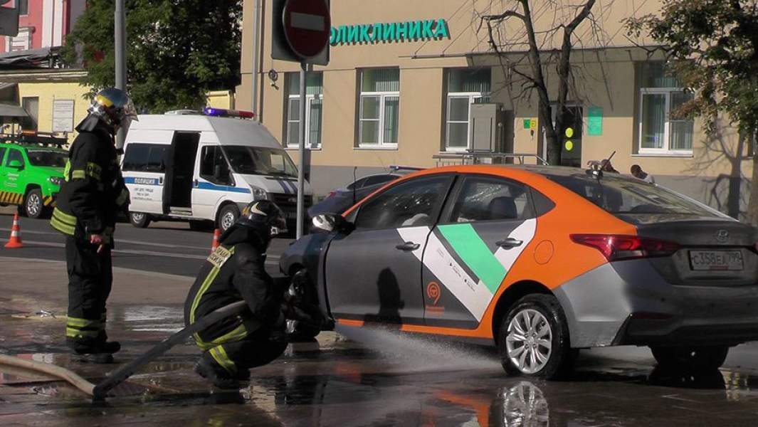 Последствия ДТП с участием машины каршеринга 