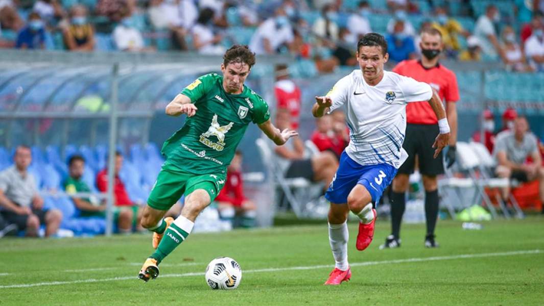 Во время матча чемпионата России по футболу между командами «Сочи» и «Рубин» (Казань)