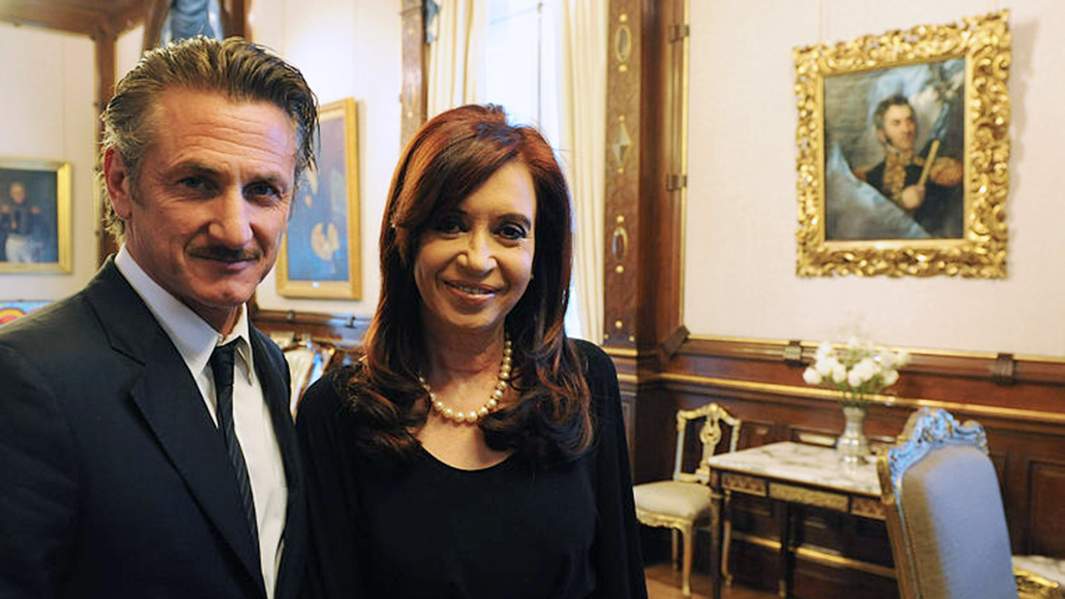 Шон Пенн и Кристина Киршнер