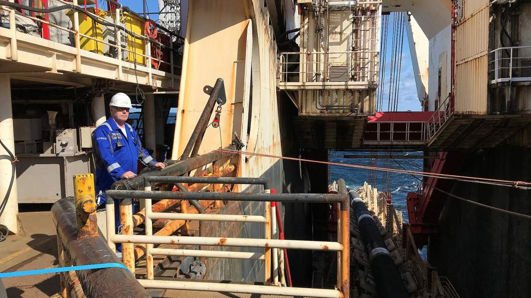 Судно Solitaire швейцарского трубоукладчика Allseas