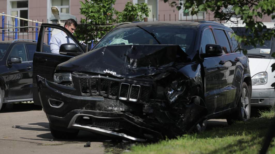 автомобиль Ефремова после ДТП