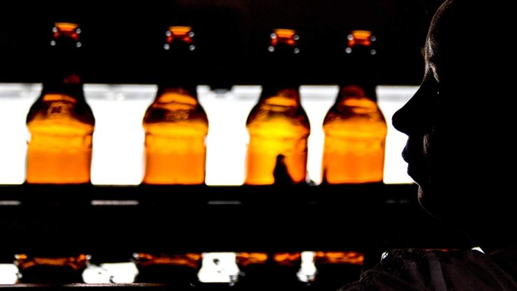 Цех розлива на Жигулевском пивоваренном заводе в Самаре
