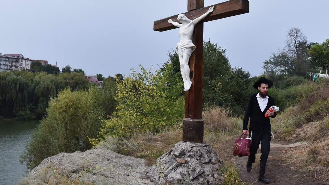 Паломник-хасид, прибывший в город Умань на празднование Нового года Рош ха-Шана