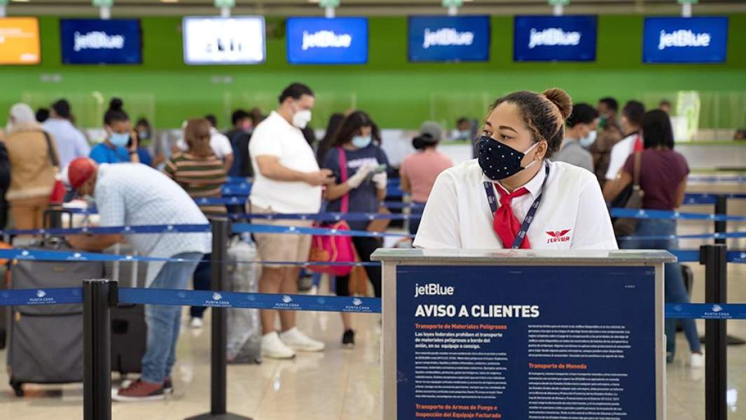 Аэропорт Пунта Кана после ослабления карантинных мер из-за пандемии коронавируса COVID-19