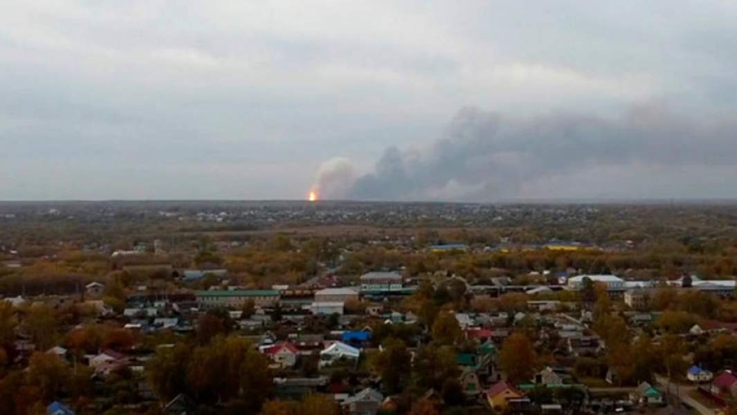 Боевой пал: пожар на складе боеприпасов начался из-за возгорания травы