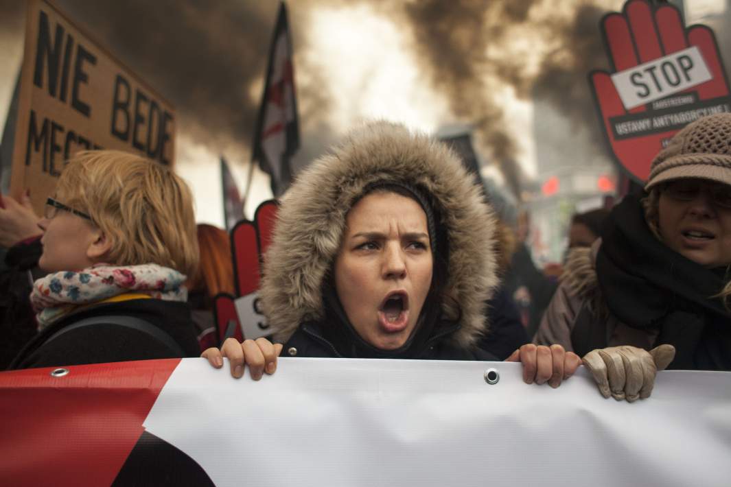 Протесты в Варшаве