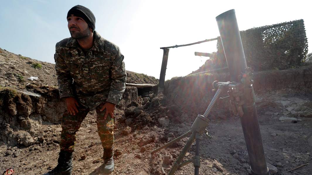 Военнослужащий армии обороны Нагорного Карабаха 