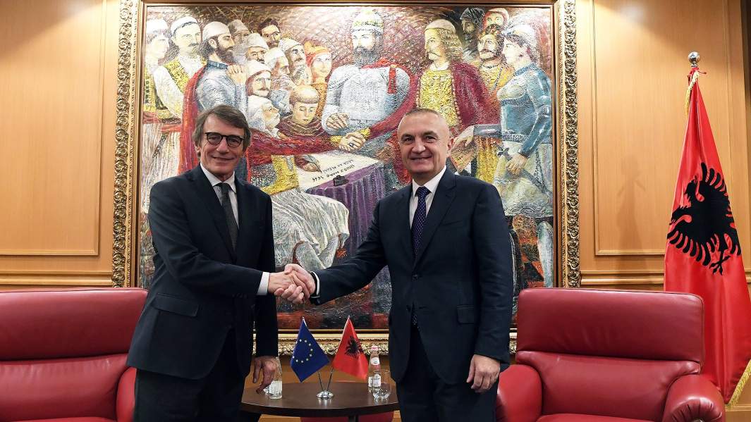 Илир Мета и Давид Сассоли