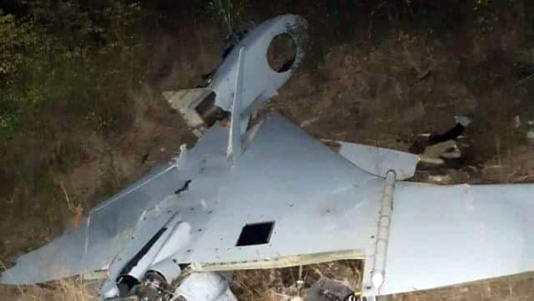 Сбитый азербайджанский БПЛА