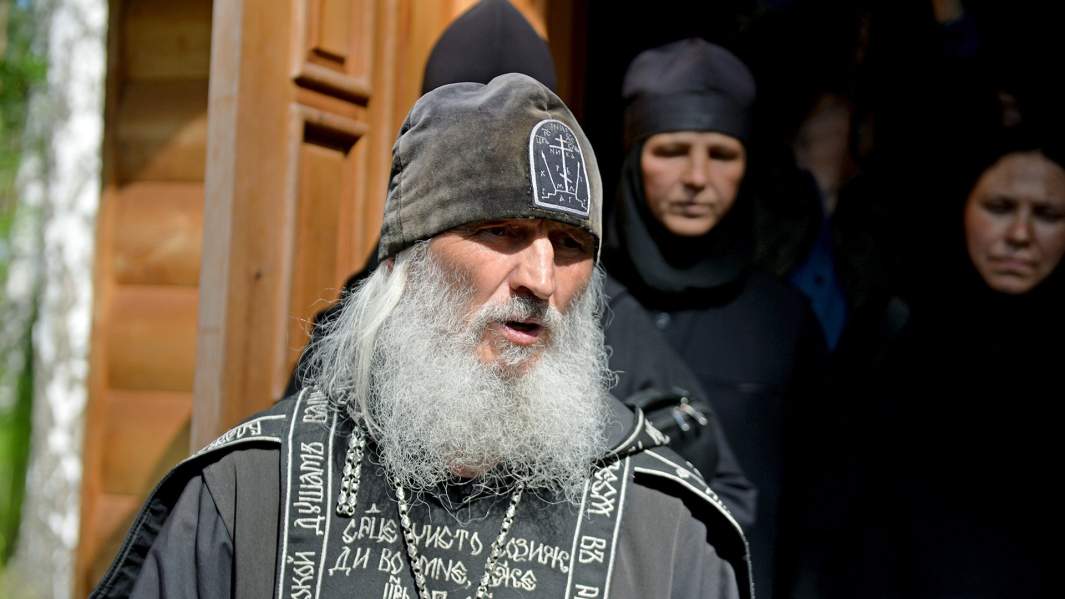 Схиигумен Сергий (Романов) в Среднеуральском женском монастыре в Свердловской области