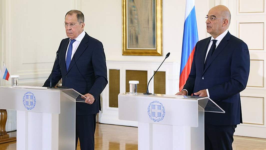 Сергей Лавров и Никос Дендиас