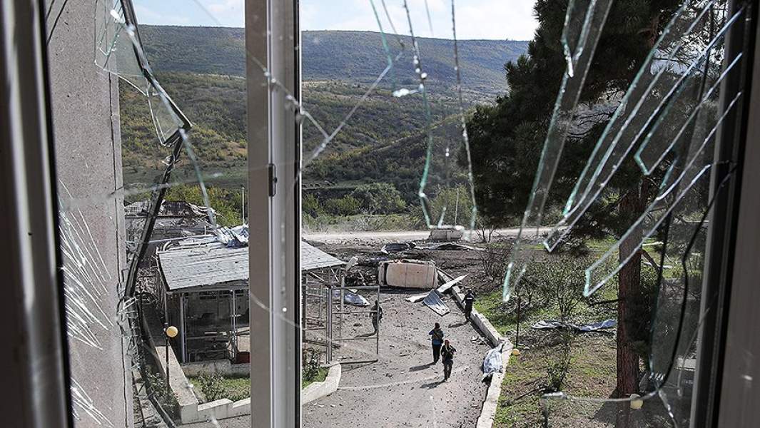 Последствия обстрела Матакерта