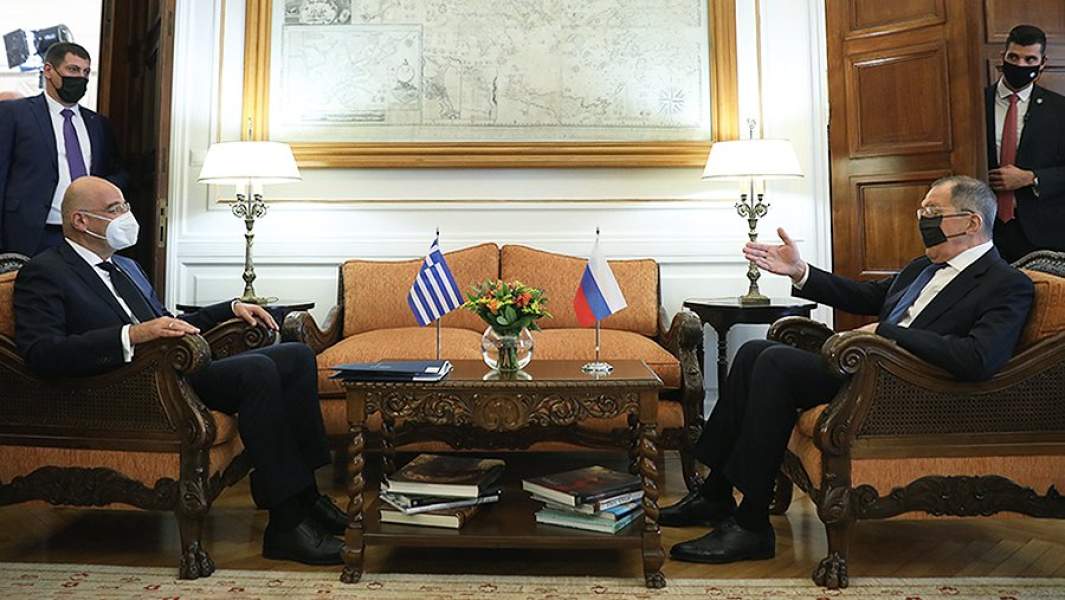 Встреча Никоса Дендиаса и Сергея Лаврова