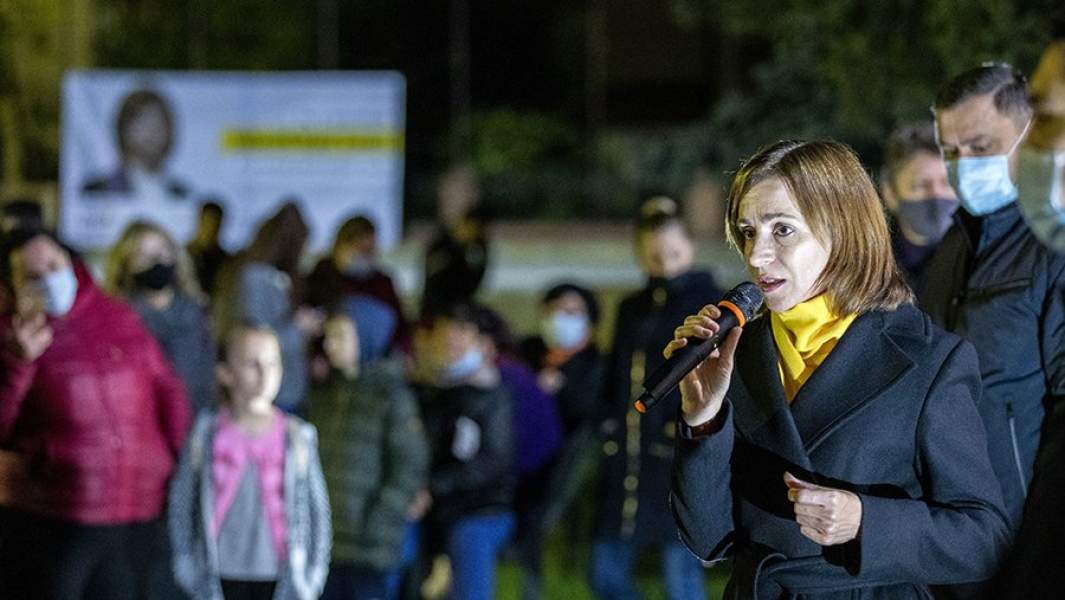 Кандидат в президенты Майя Санду 