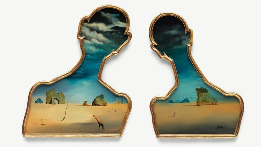 Сальвадор Дали - «Пара с головами, полными облаков»