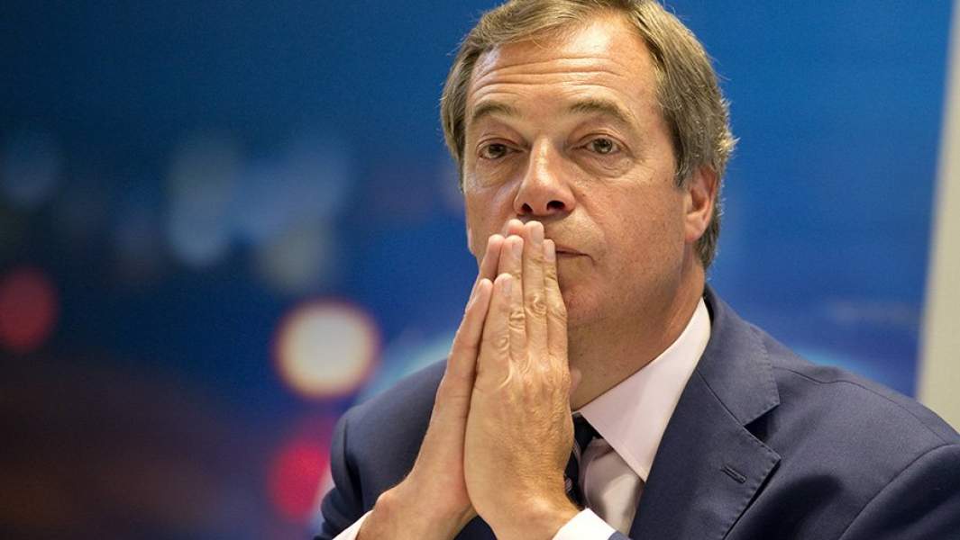 Лидер партии Brexit Найджел Фарадж 