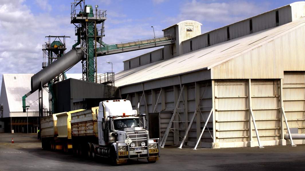 Зерновой терминал в Австралии 