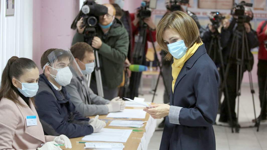 Майя Санду, кандидат от оппозиции и бывший премьер-министр