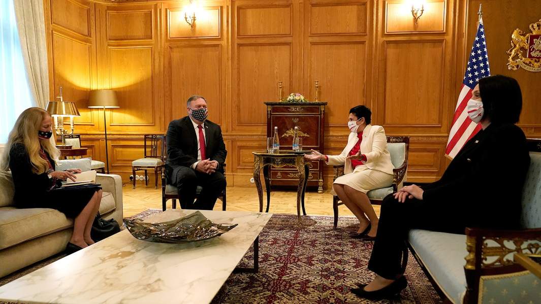 Майк Помпео и Саломе Зурабишвили