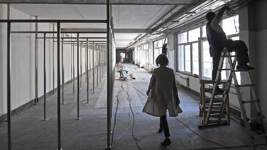 Капитальный ремонт в средней общеобразовательной школе 