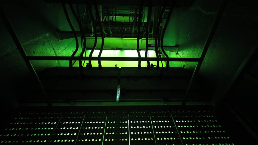 Оборудование на территории очистных сооружений