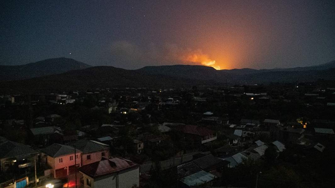 Нагорный Карабах. Степанакерт. Взрывы на юге города