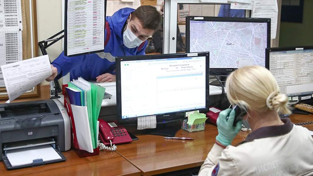  Работа бригады скорой помощи в Москве в период пандемии коронавируса