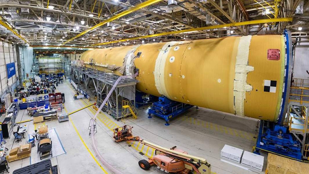 Основная ступень ракеты Space Launch System (SLS) 