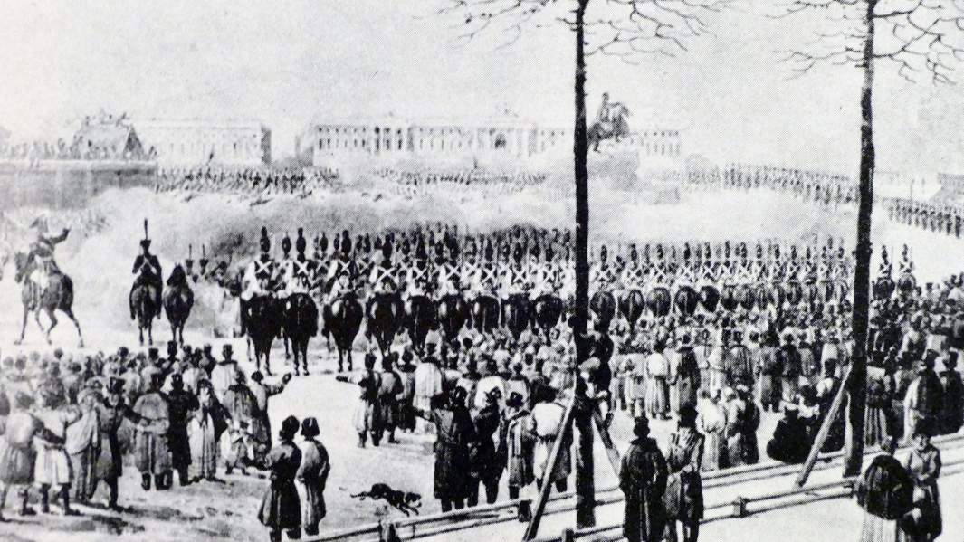 Сенатская площадь 26 декабря 1825 года