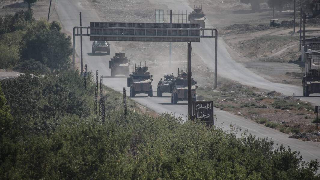 Совместное патрулирование на трассе M4 в Идлибе российскими и турецкими войсками. Август 2020 года