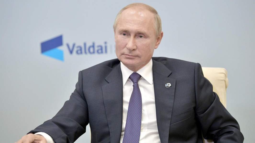 Президент РФ Владимир Путин принимает участие в заседании дискуссионного клуба "Валдай" в режиме видеосвязи