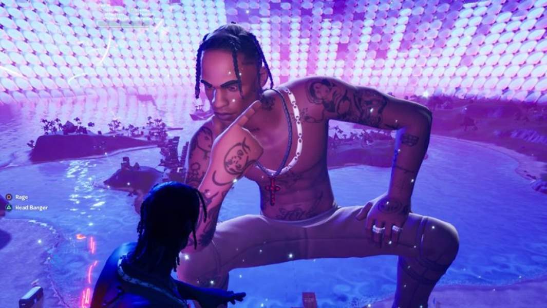Виртуальный концерт рэпера Трэвиса Скотта в сетевом шутере Fortnite