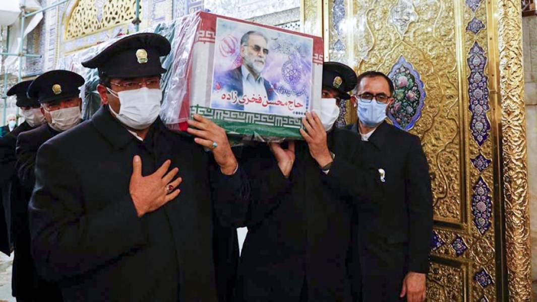 Похороны иранского ученого Мохсена Фахризаде