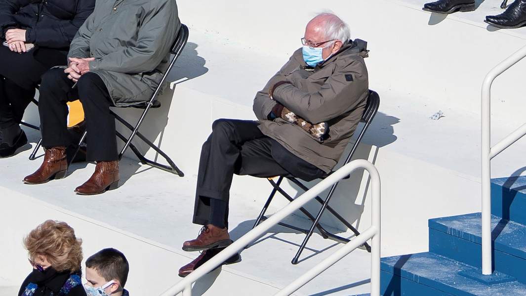 Берни Сандерс на инаугурации Джо Байдена