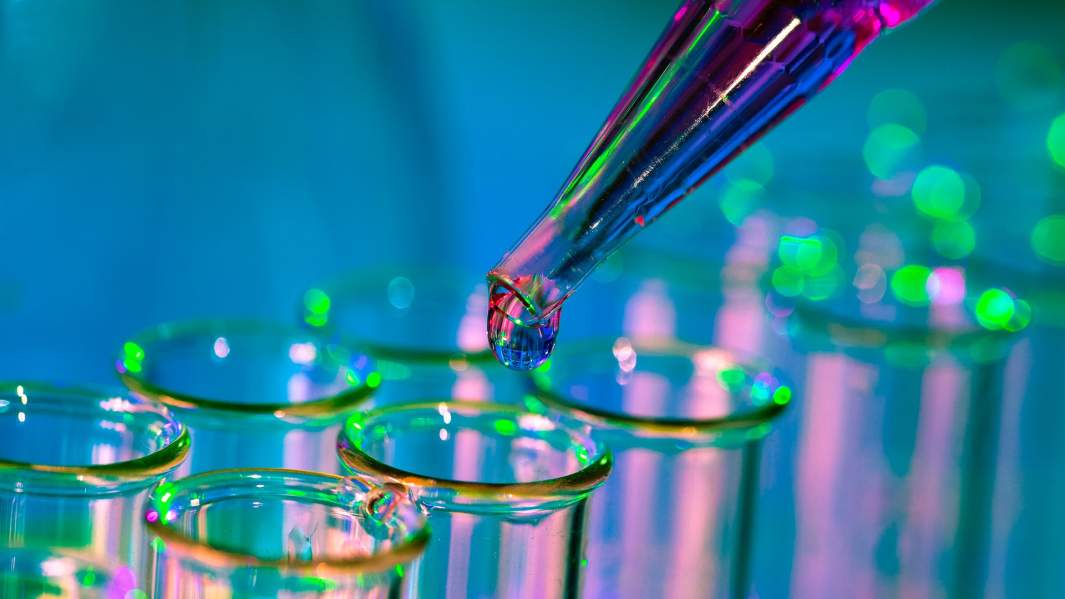 лаборатория пробирки