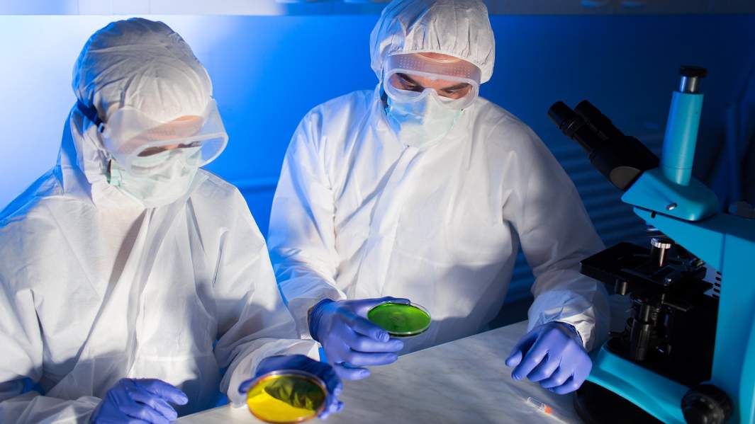 Ученые в лаборатории