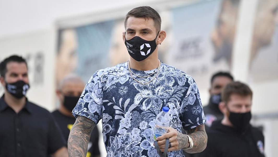 Дастин Порье перед пресс-конференцией, посвященной бою с Конором Макгрегором на UFC 257