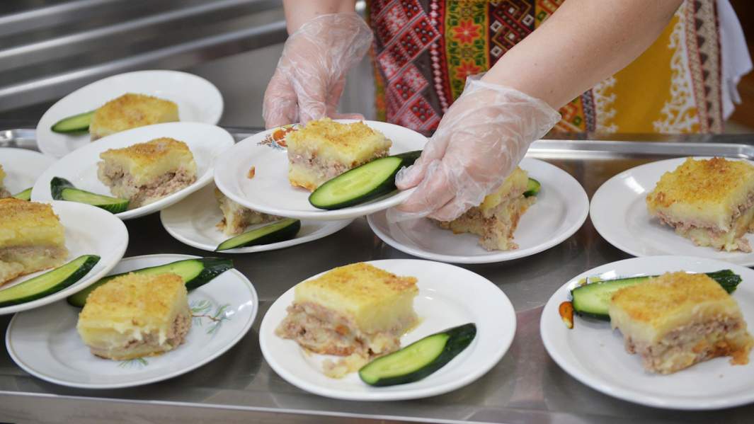 столовая еда школа