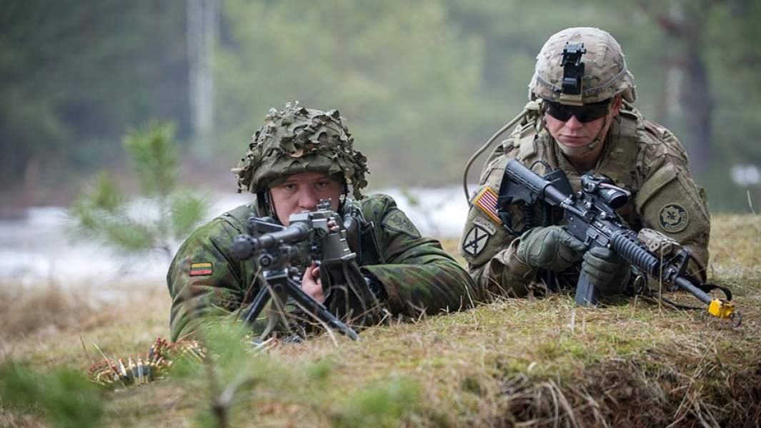 Совместные военные учения США и Литвы в Пабраде